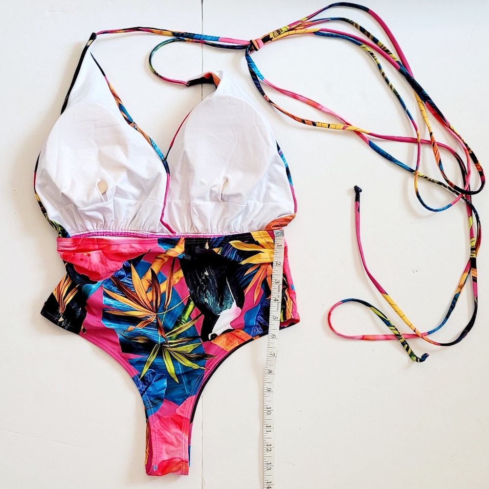 NWOT Tropical one-piece - Picture 6 of 9